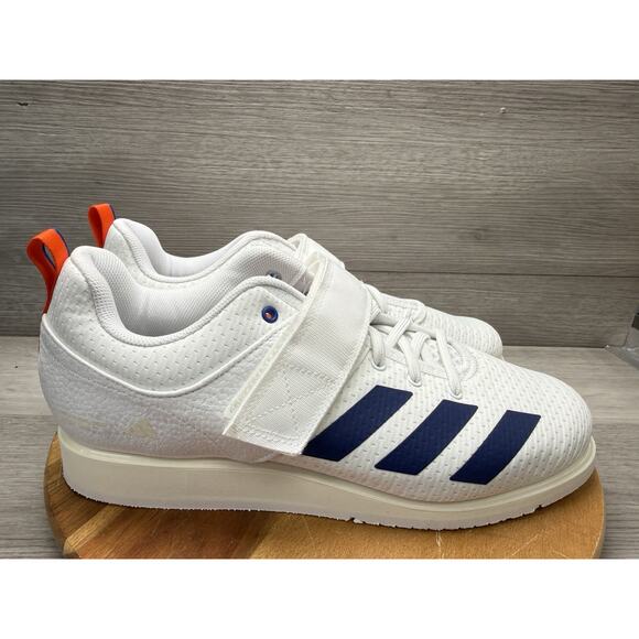 Adidas Powerlift 5 Weightlifting Shoes Mens US 11 White Blue Orange JP9878 main image 7